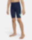 Low Resolution Nike Swim 3-D Swoosh 大童（男孩）紧身短裤