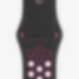 Low Resolution 44 毫米黑/闪亮粉色 Nike 运动表带 - 标准号