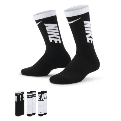 Nike Everyday 大童舒适中筒运动童袜（3 双）-NIKE 中文官方网站