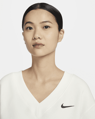 Nike Sportswear Phoenix Fleece 女子短款V 领加绒上衣-NIKE 中文官方网站