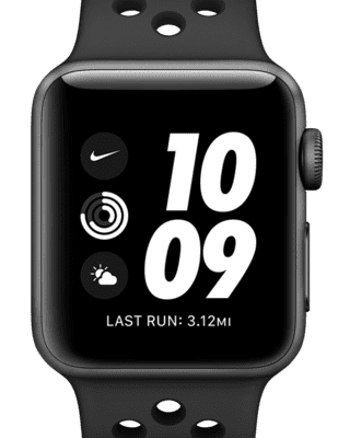 Apple Watch Nike Series 3 (GPS) 搭配Nike Sport Band 42 毫米深空