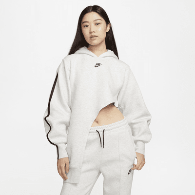 Nike Sportswear Tech Fleece 女子Oversize 风不对称连帽衫-NIKE 中文