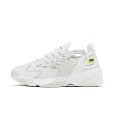 nike zoom 2k white and green