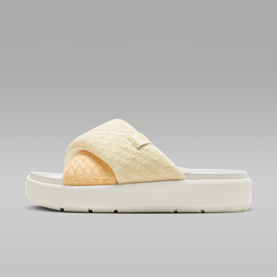 Air Jordan Wmns Jordan Sophia Slide "Celestial Gold" — Muslin/Atmosphere/Sail/Celestial Gold/Muslin/Sail (FJ9107-161)