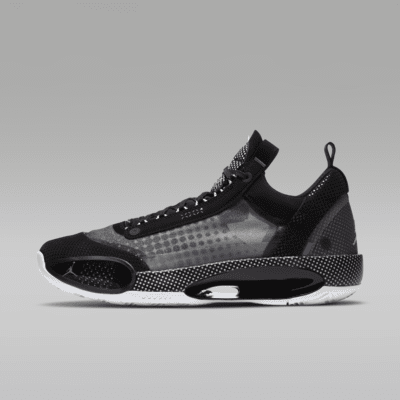 Air Jordan 34 Low PD PF "Halftone Dots" — Black/White/Vapor Green (CZ7751-013)
