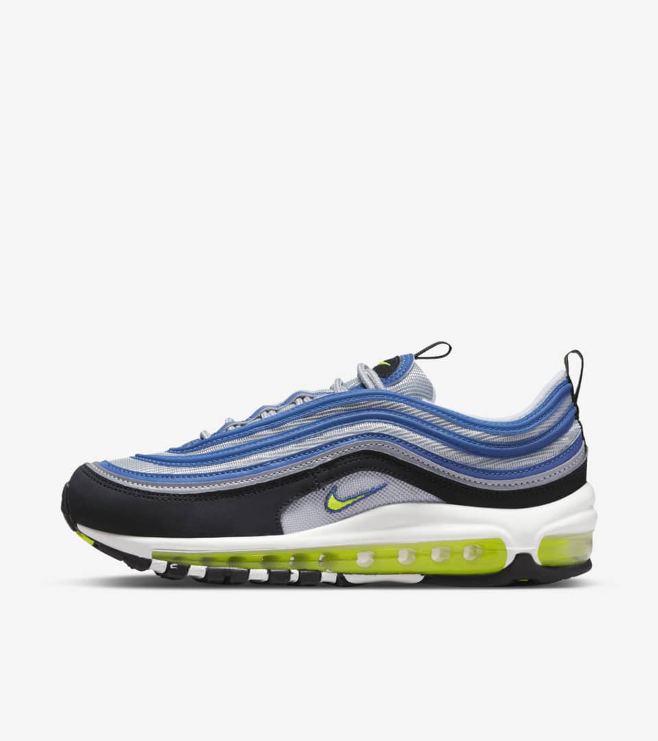 blue and yellow air max