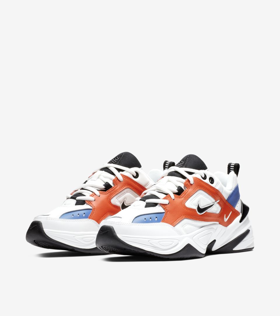 女款Nike M2K Tekno 'Summit White \u0026amp; Team Orange \u0026amp; Mountain Blue's  发布日期. Nike SNKRS CN