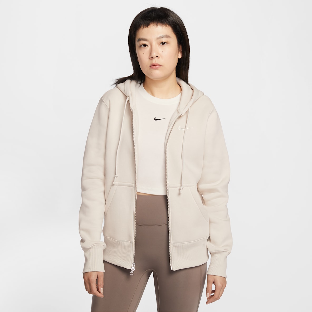 Nike Sportswear Phoenix Fleece Nike Sportswear Phoenix Fleece 女子全长拉链开襟加绒连帽衫