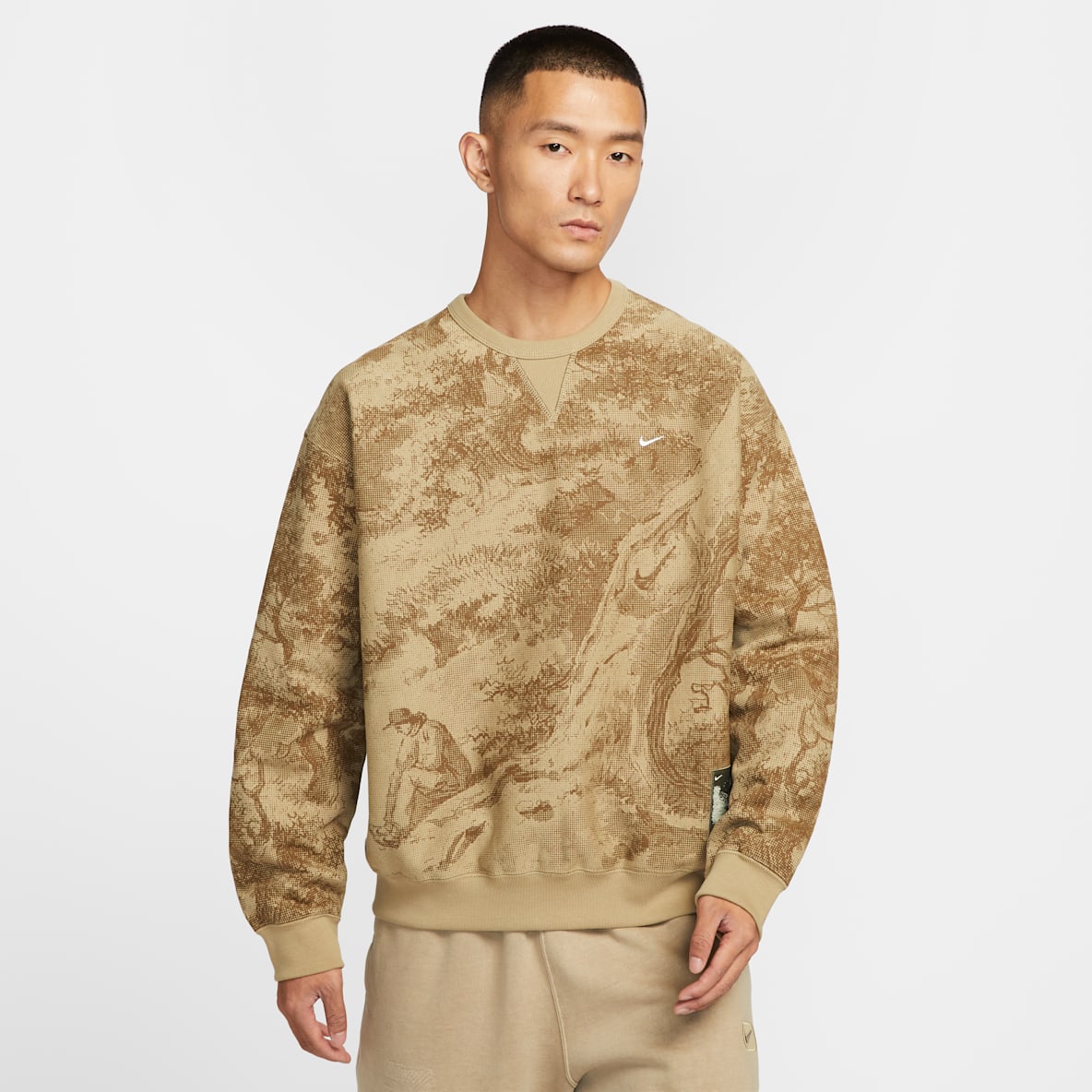 Nike Solo Swoosh 男子加绒圆领上衣