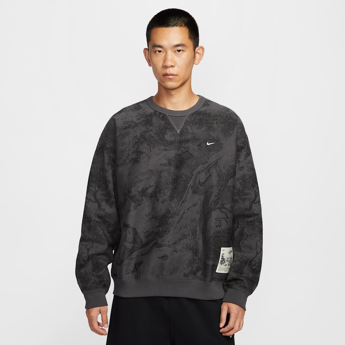 Nike Solo Swoosh 男子加绒圆领上衣