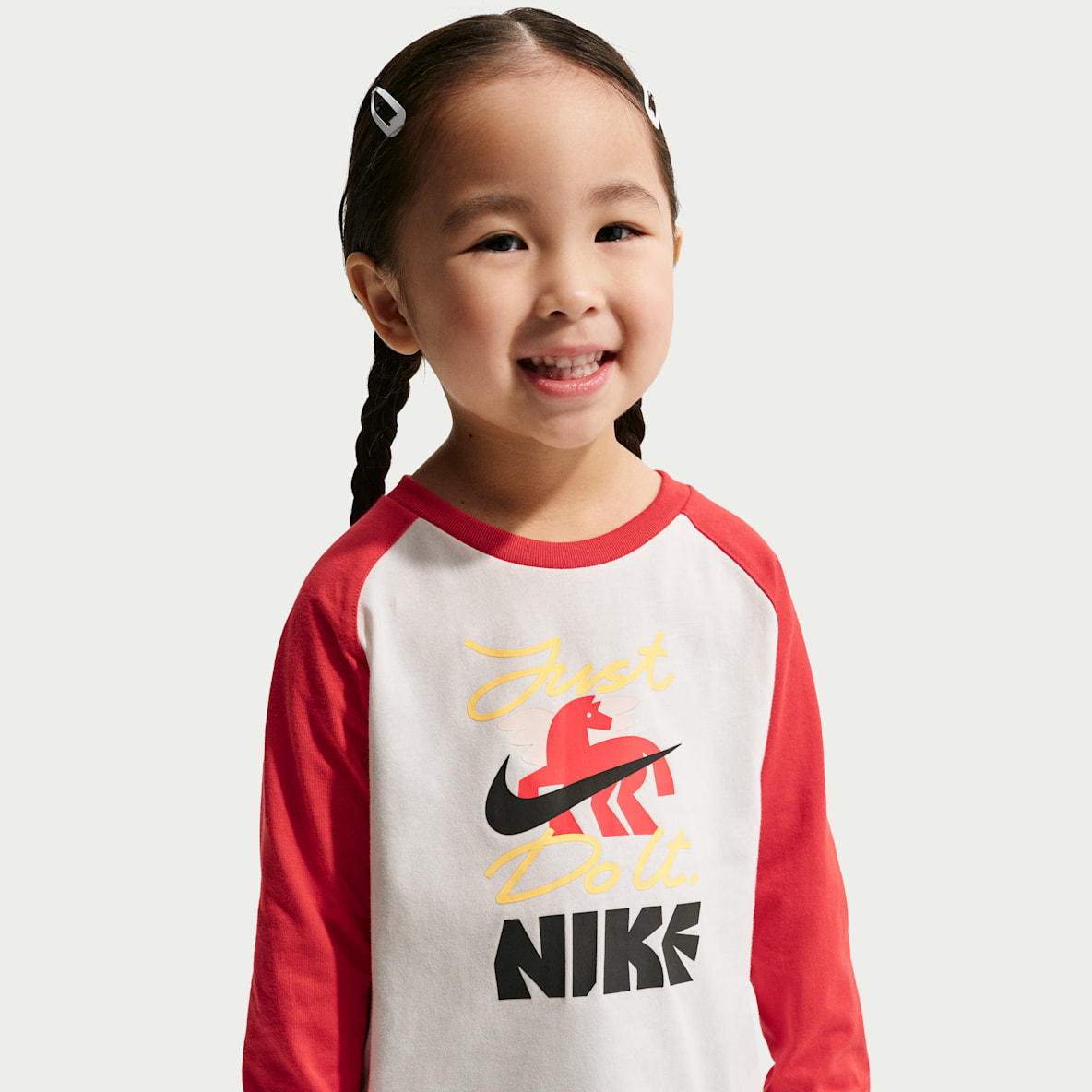 Nike Sportswear 马年限定脱缰系列 新年款婴童长袖插肩T恤