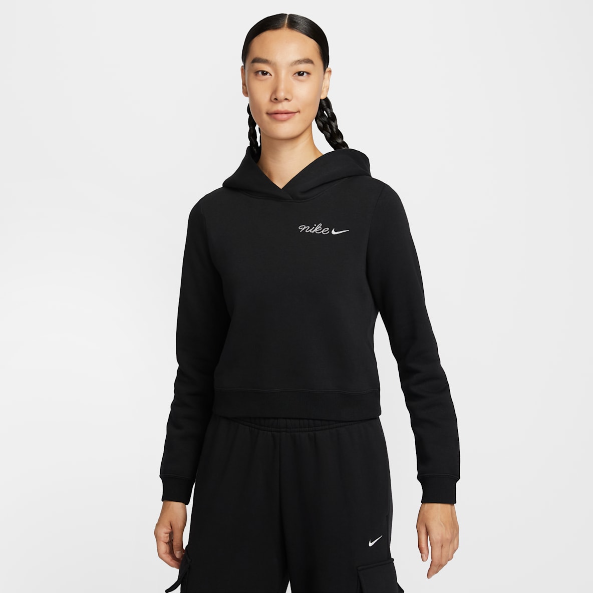 Nike Sportswear Phoenix Fleece 女子加绒短款连帽衫