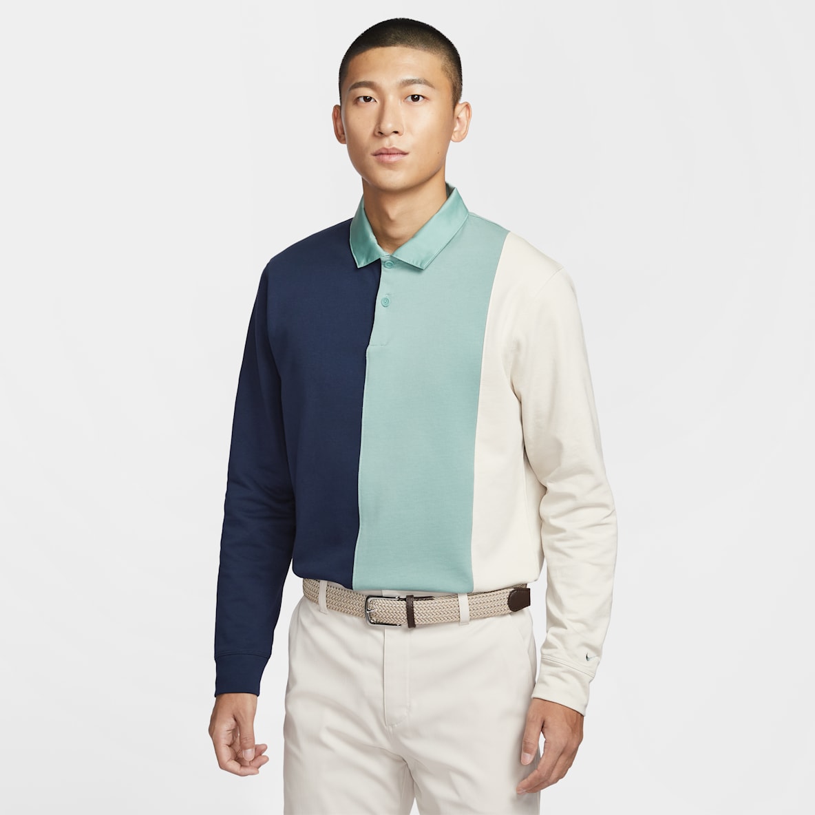 Nike Velocity 男子长袖高尔夫翻领T恤