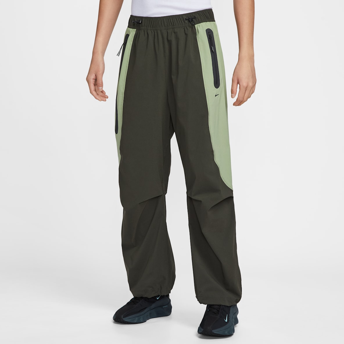 Nike Tech Nike Tech 男子梭织撞色 Oversize 风长裤