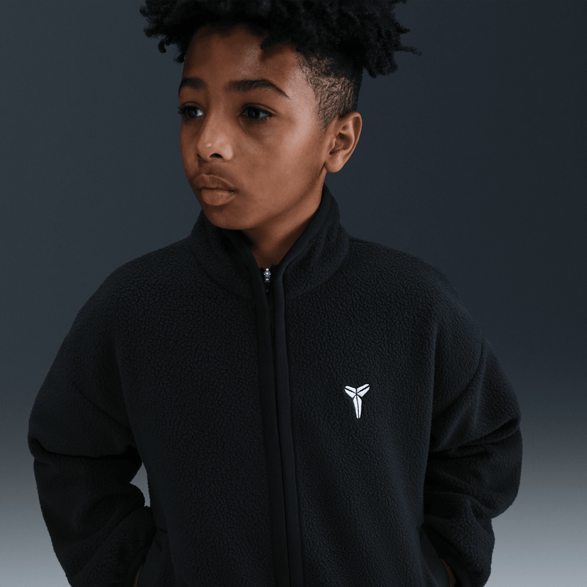 Kobe 科比大童冬季款仿羊羔绒篮球上衣