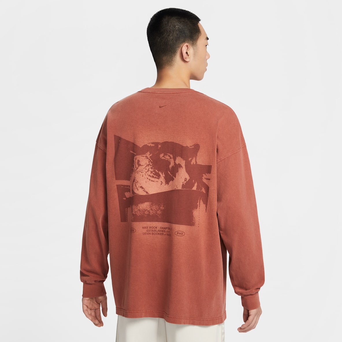 Book Nike 德文布克男子长袖篮球T恤
