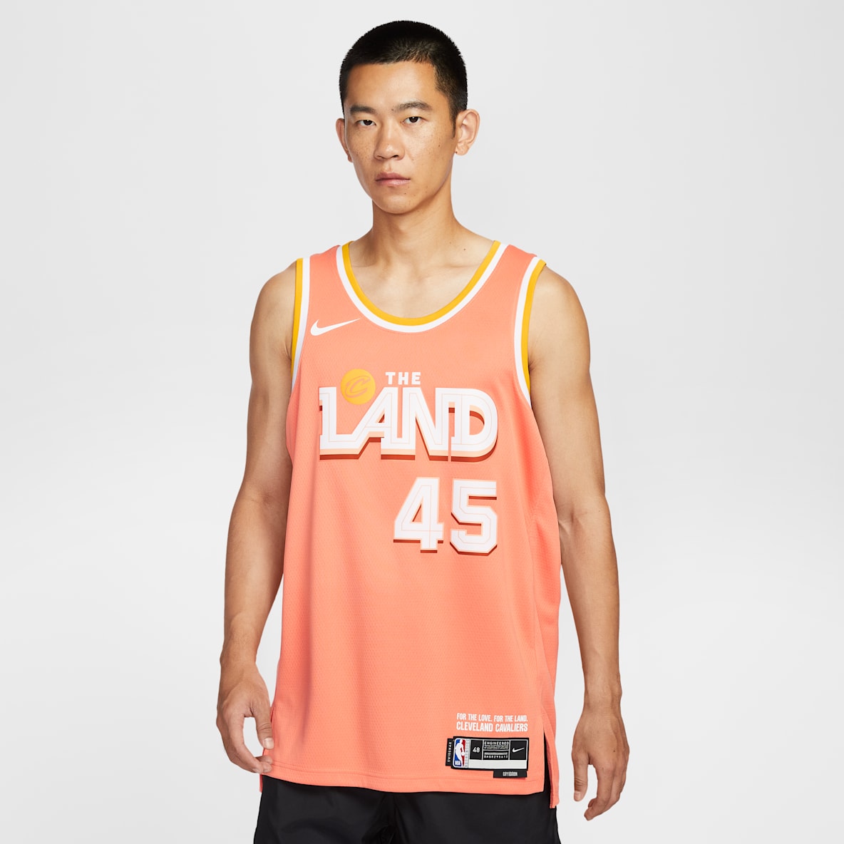 克利夫兰骑士队多诺万·米切尔 (Donovan Mitchell) City Edition 克利夫兰骑士队多诺万·米切尔 (Donovan Mitchell) City Edition Nike NBA Swingman Jersey 男子速干球衣