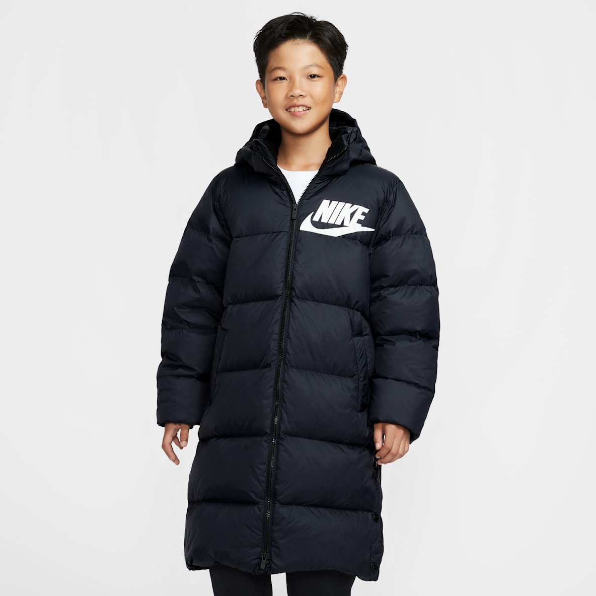 Nike 大童绗缝长款羽绒外套