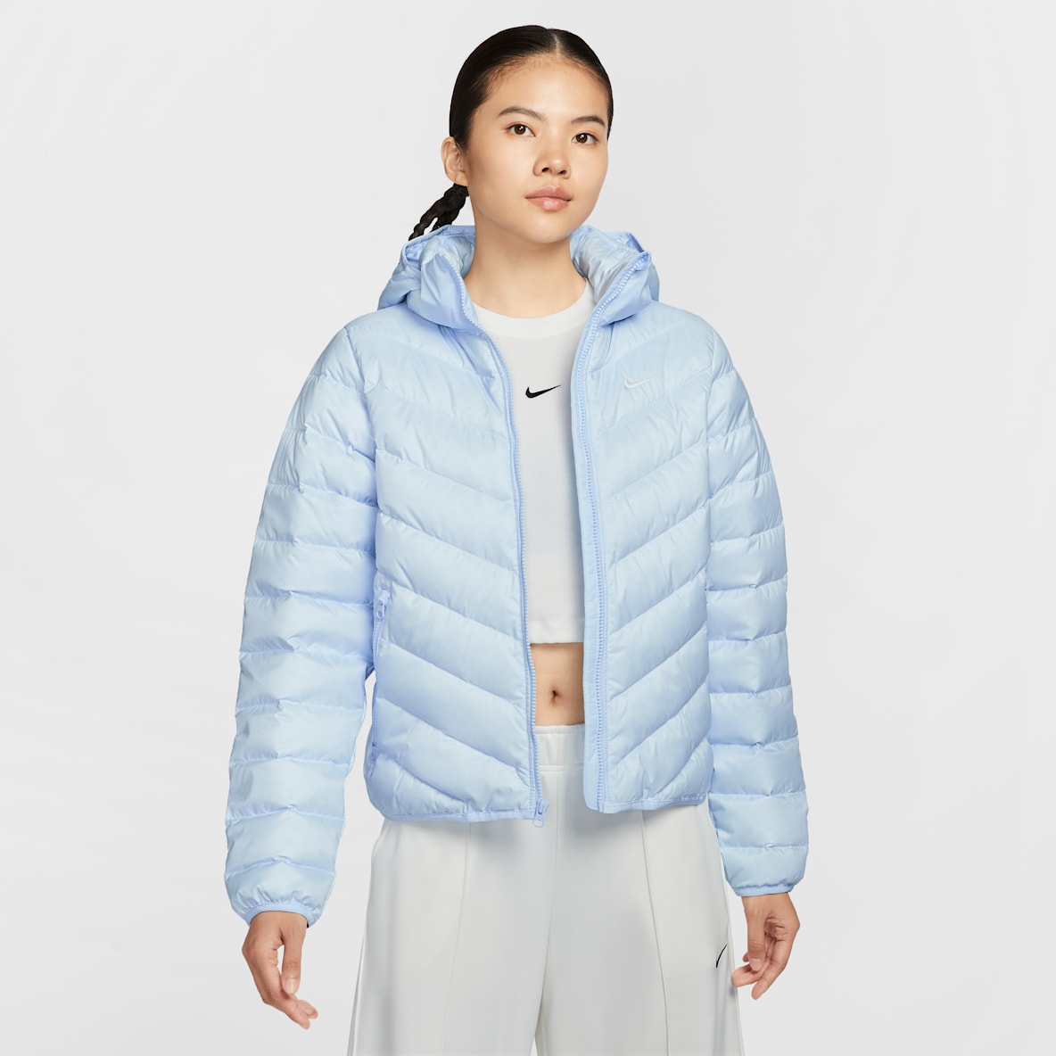 Nike Sportswear Windpuffer Therma-FIT 耐克暖风轻羽绒系列女子拒水羽绒连帽夹克