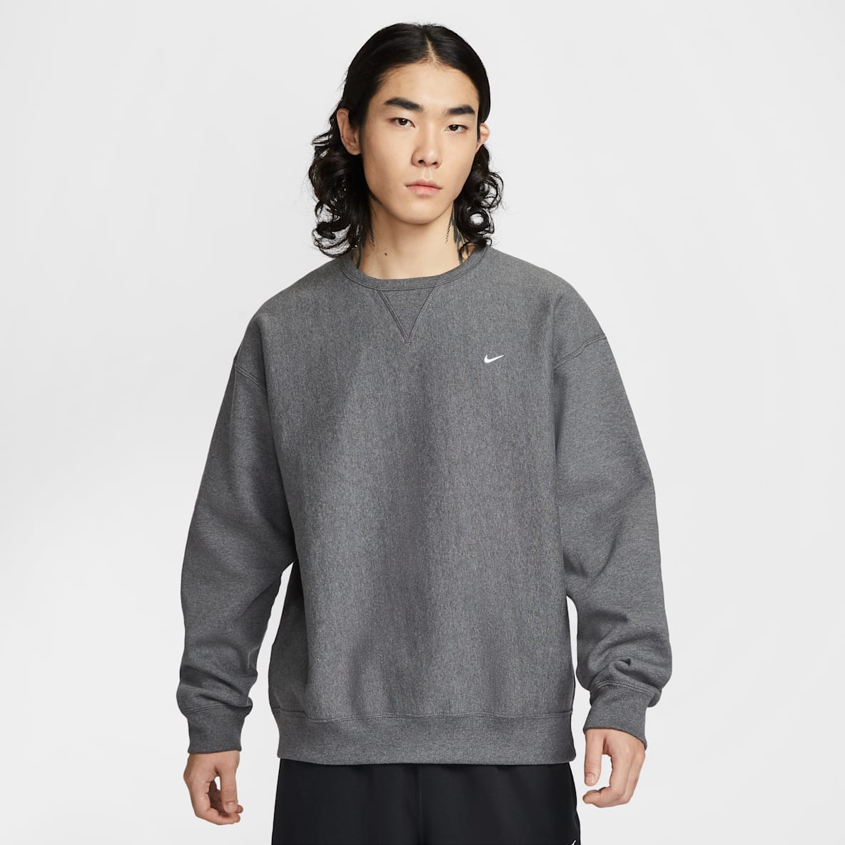 Nike Solo Swoosh 男子加绒圆领上衣