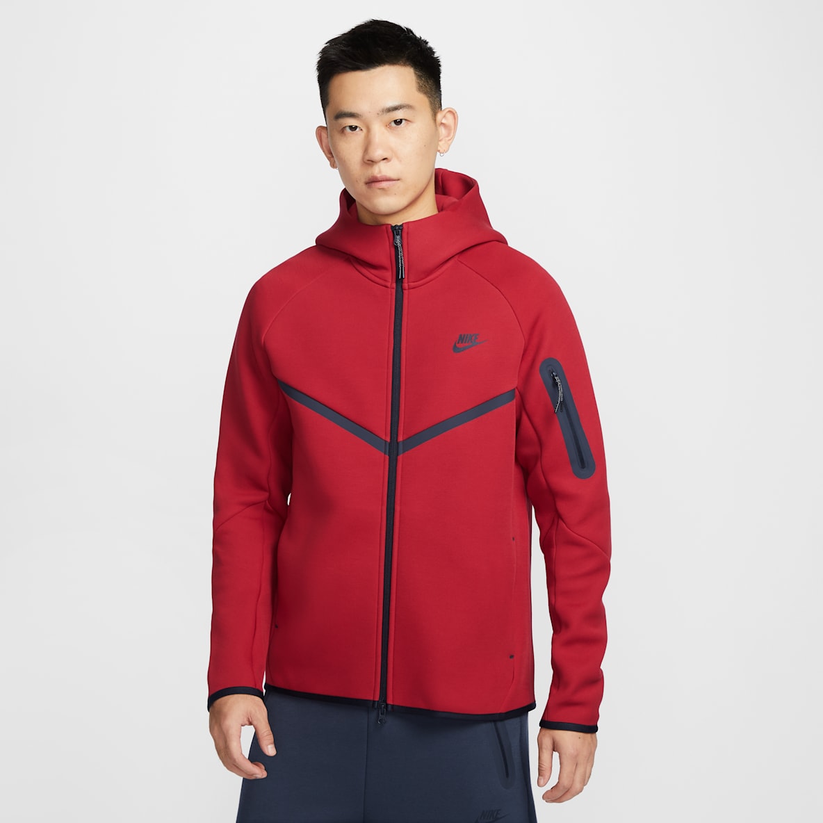Nike Tech Windrunner 男子全长拉链开襟连帽衫