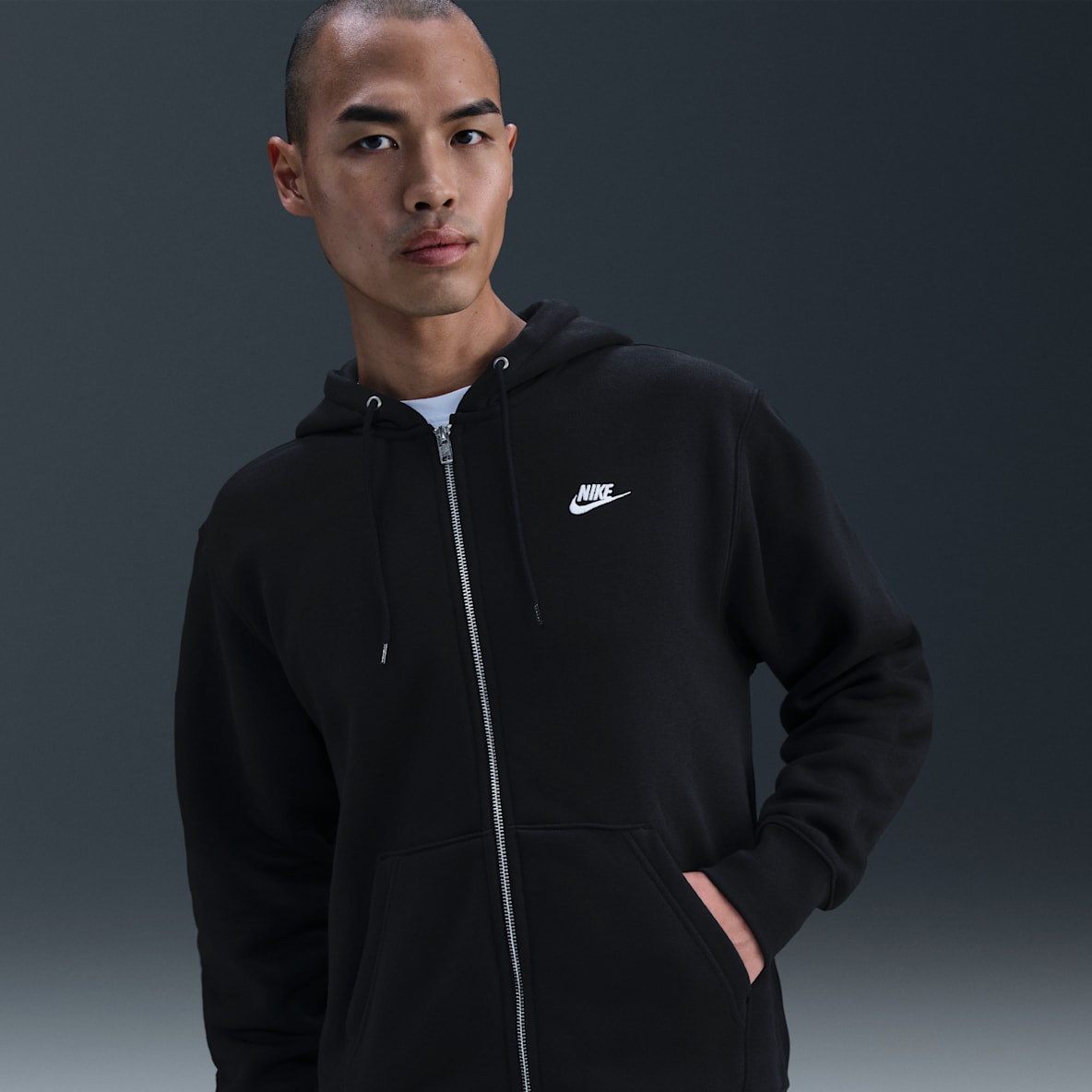 Nike Club Nike Club 男子全长拉链开襟加绒连帽衫