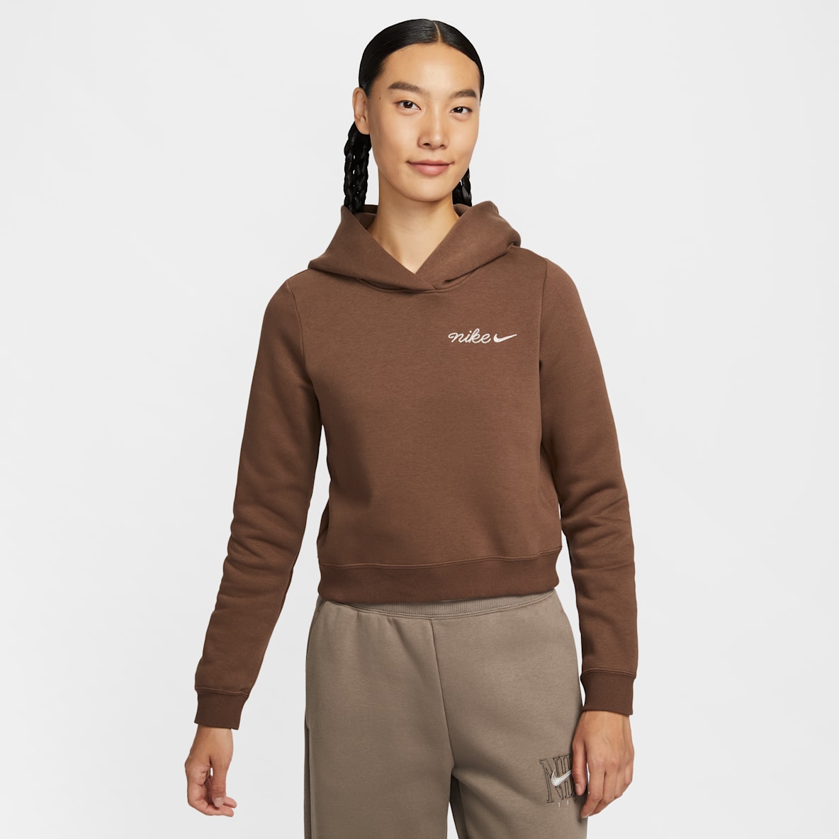 Nike Sportswear Phoenix Fleece 女子加绒短款连帽衫