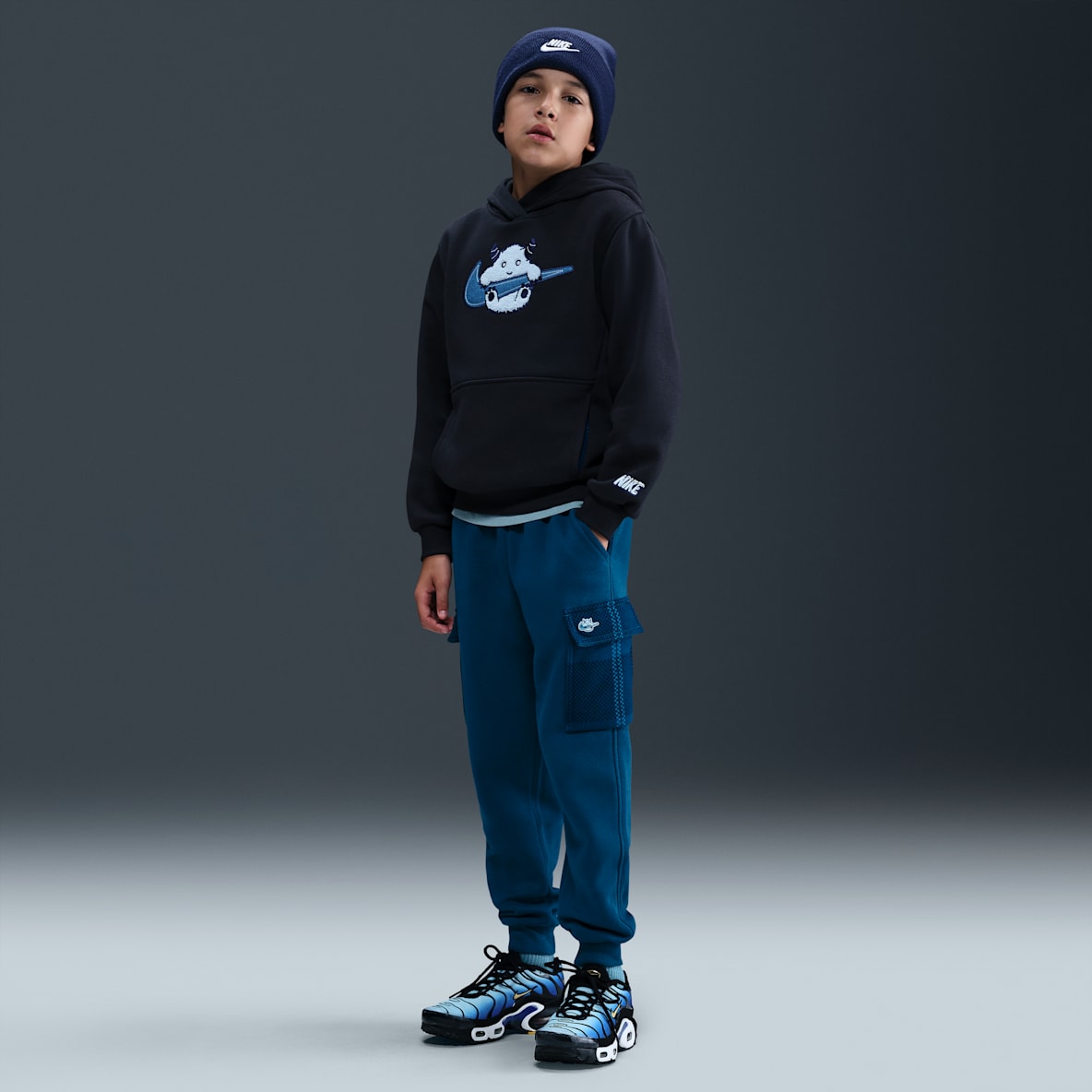 Nike Sportswear Club Fleece 大童加绒工装长裤