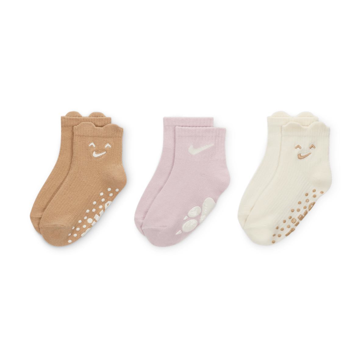 Nike Cozy Comfort 婴童罗纹运动短袜（3 双）