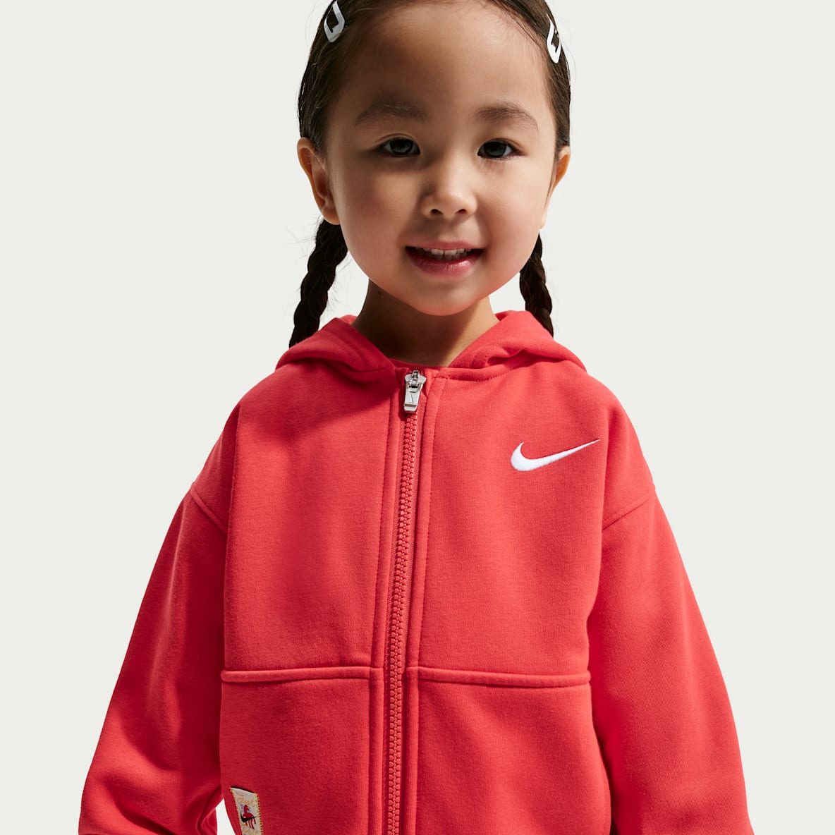 Nike Sportswear Club 马年限定脱缰系列 新年款婴童全长拉链开襟加绒连帽衫