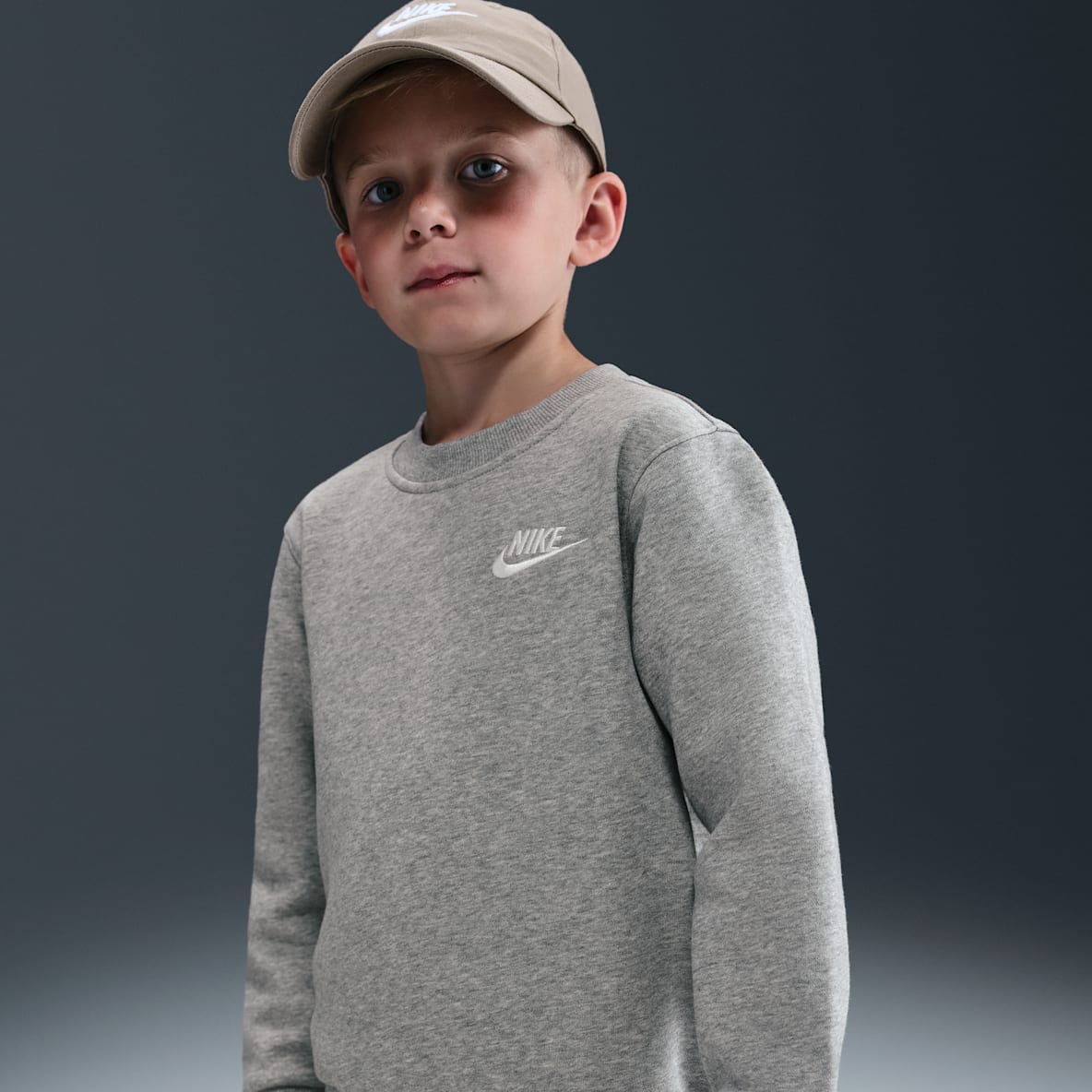 Nike Sportswear Mini Me 幼童校园风加绒圆领上衣