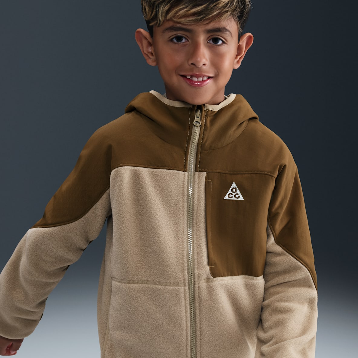 Nike ACG "Wolf Tree" Polartec® 大童摇粒绒全长拉链开襟连帽衫