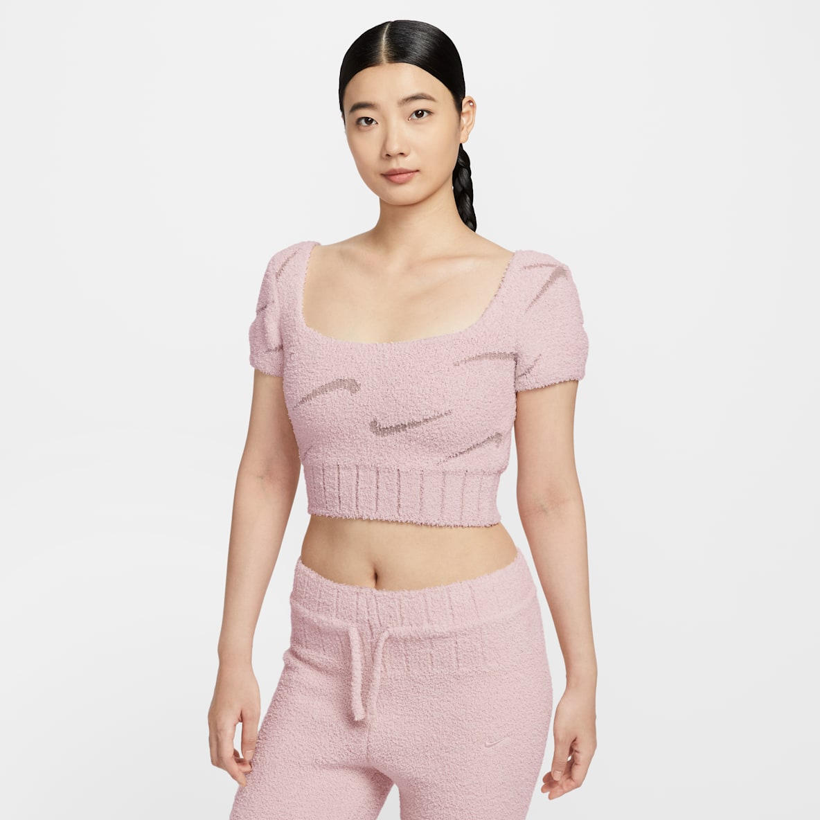 Nike Sportswear Phoenix Cozy Bouclé 女子短袖短款针织上衣