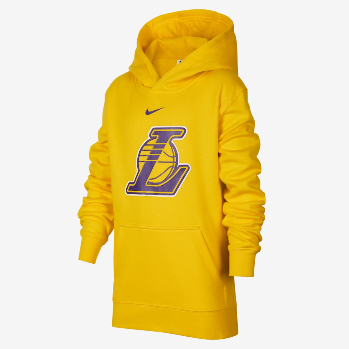 洛杉矶湖人队 Club Fleece Nike NBA 大童（男孩）加绒套头连帽衫