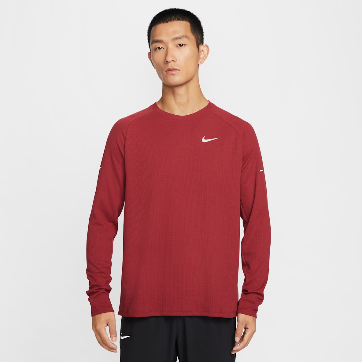 Nike Stride Dri-FIT 男子速干华夫格跑步圆领上衣