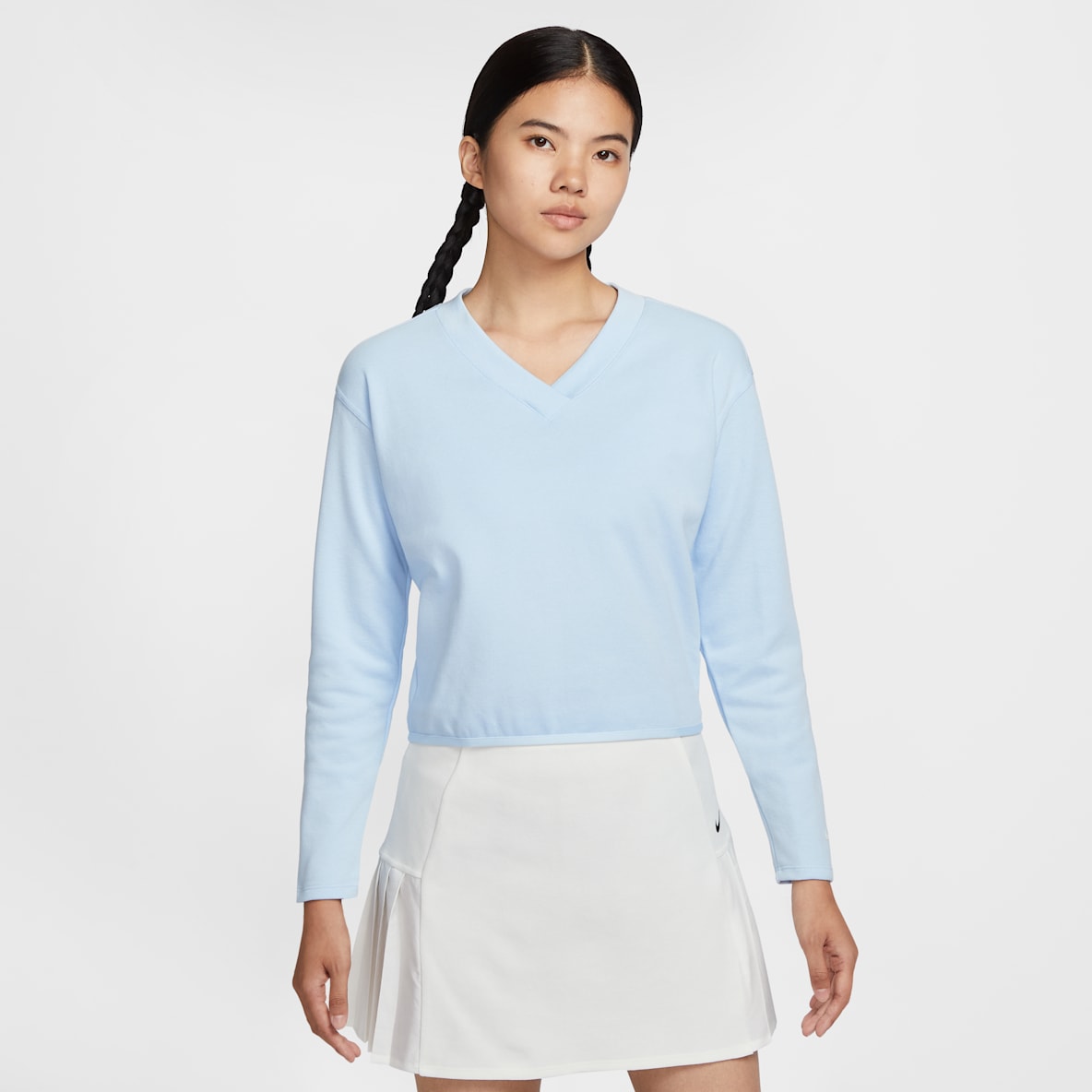 Nike 女子 V 领长袖高尔夫上衣