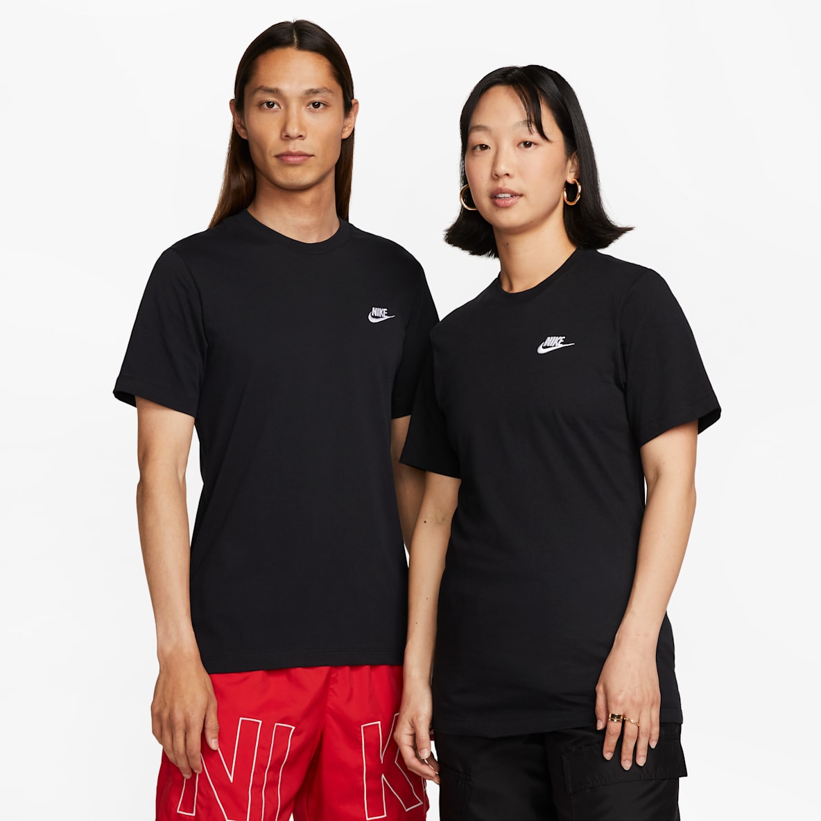 Nike Sportswear Club 男子刺绣柔软纯棉T恤