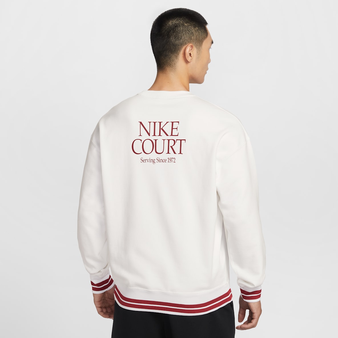 NikeCourt 男子法式毛圈圆领上衣