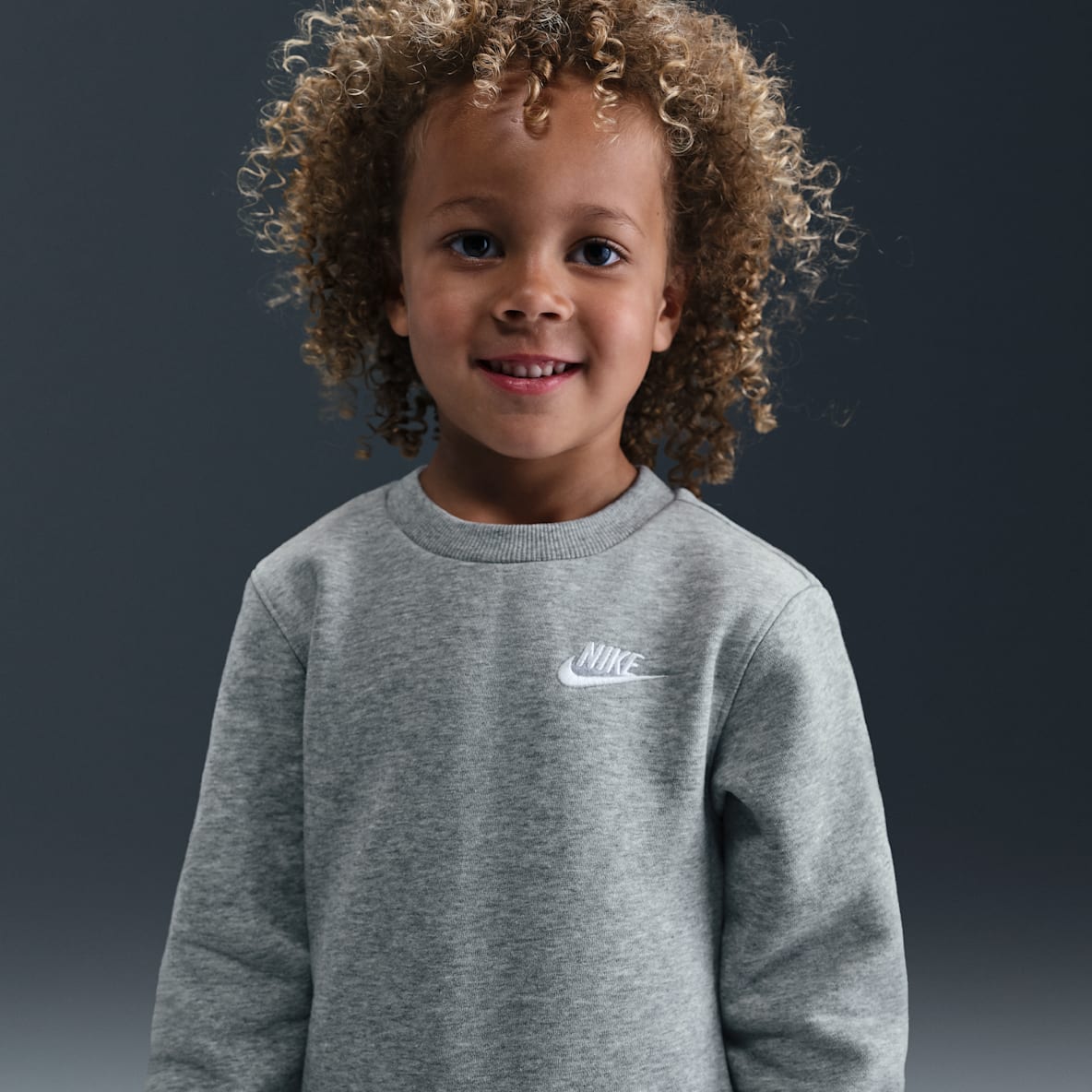 Nike Sportswear Mini Me 婴童校园风加绒圆领上衣