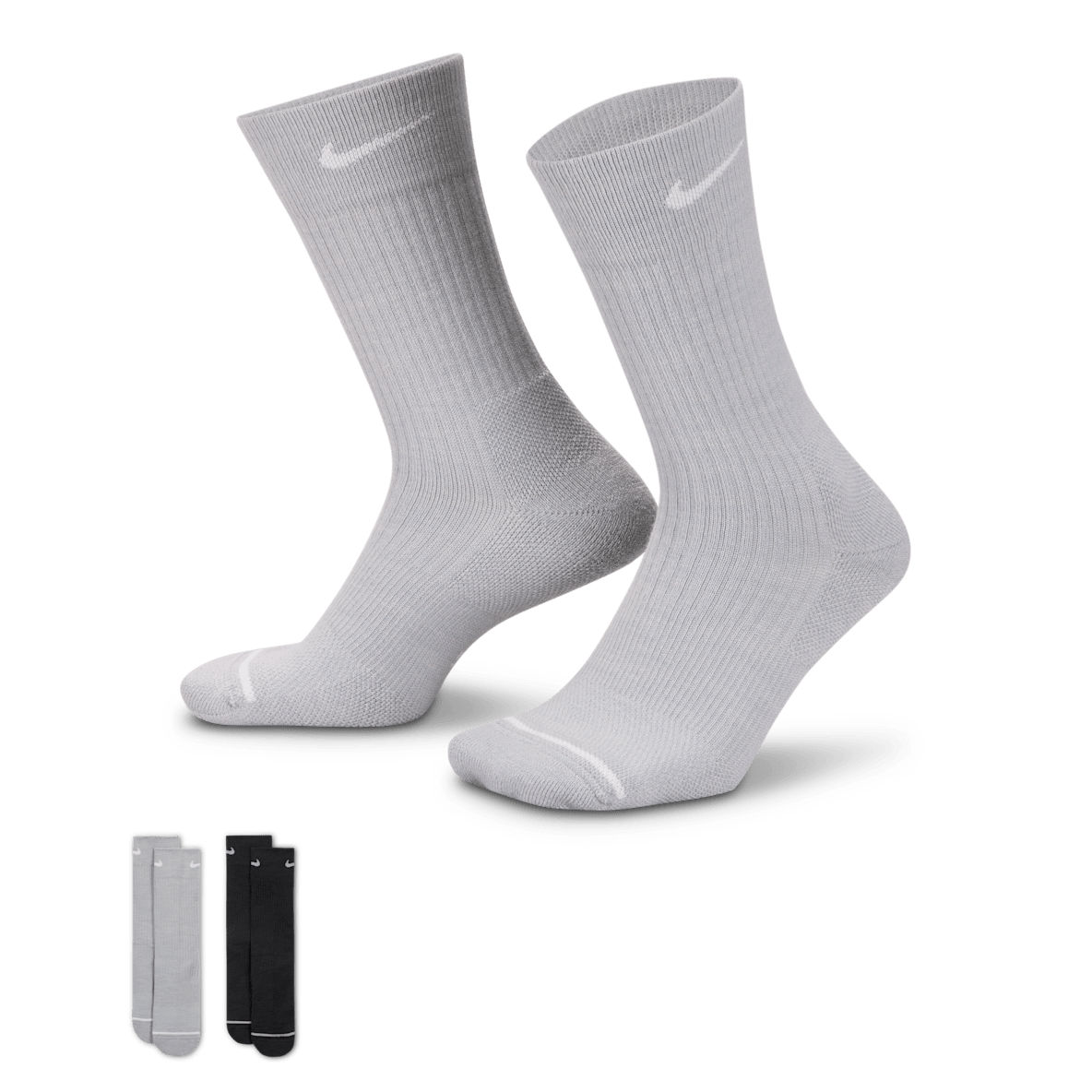 Nike Everyday 舒适速干中筒运动袜（2 双）