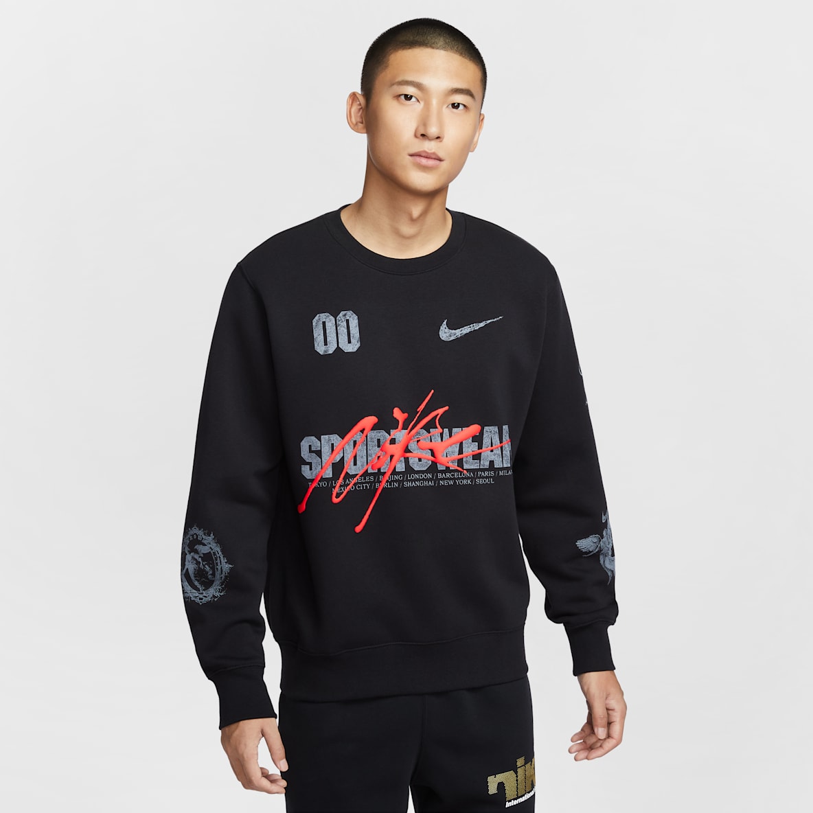 Nike Sportswear Club 男子加绒圆领运动衫