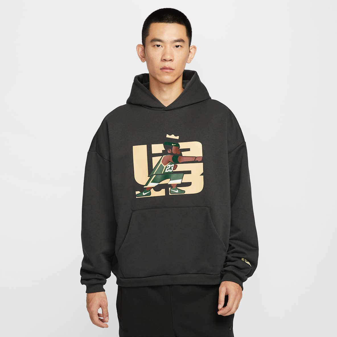 LeBron "Point Forward" Therma-FIT 詹姆斯男子加绒篮球套头连帽衫