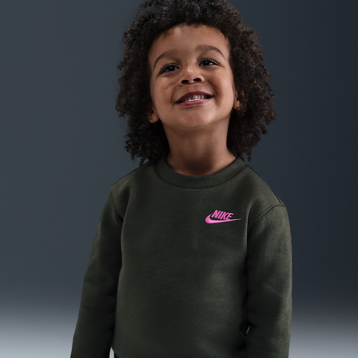 Nike Sportswear Mini Me 婴童校园风加绒圆领上衣