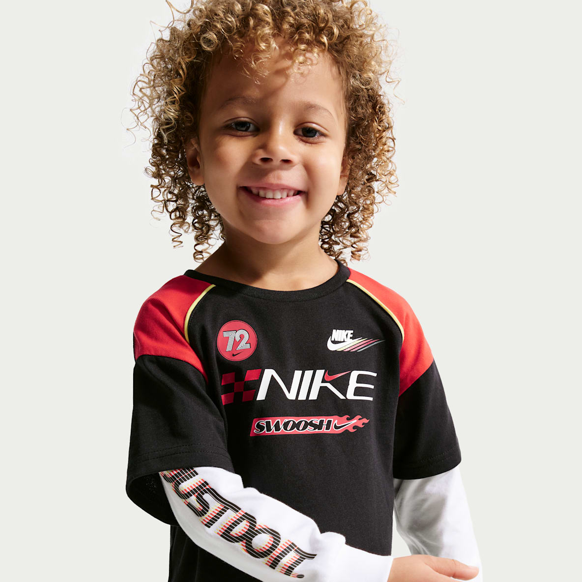 Nike Sportswear Victory Lap 婴童假两件式长袖T恤