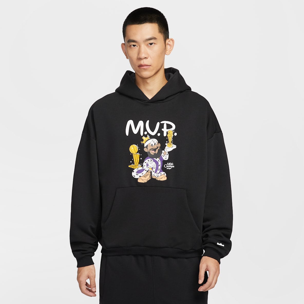 LeBron "Bubble Boy" Nike Therma-FIT 詹姆斯男子加绒篮球套头连帽衫