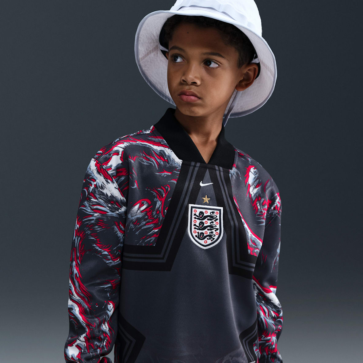 英格兰队 Hollywood Keeper Nike Dri-FIT 大童速干长袖足球球衣