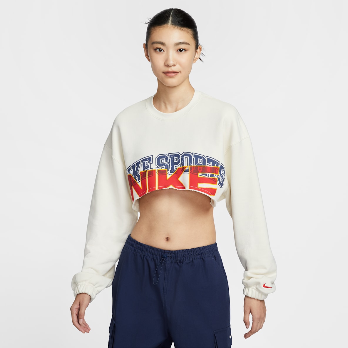 Nike Sportswear 女子 Oversize 风法式毛圈超短款上衣