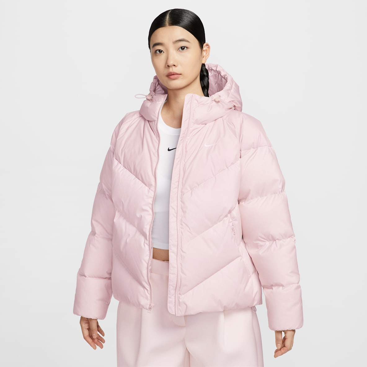 Nike Sportswear Windpuffer Storm-FIT 耐克升级款暖风系列女子防风拒水连帽羽绒夹克