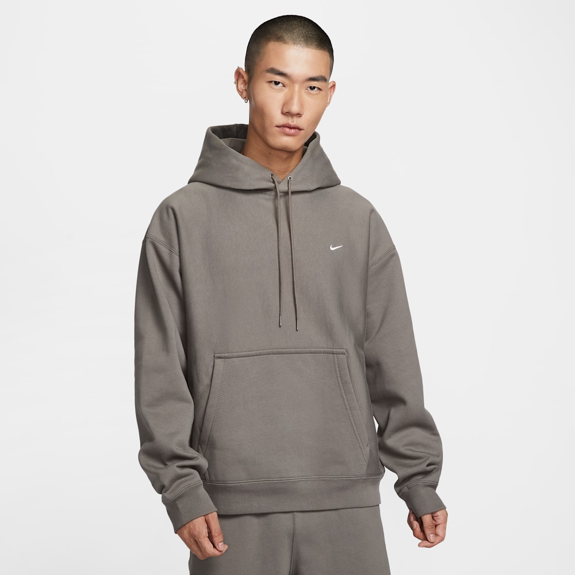 Nike Solo Swoosh 男子加绒套头连帽衫