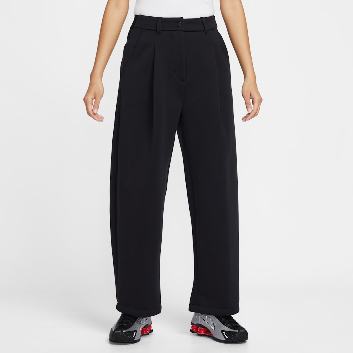 Nike Sportswear 女子宽松中腰针织长裤